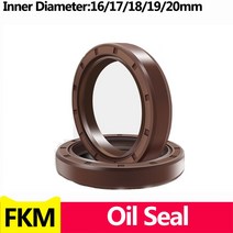 고무 실리콘 오링 O 링 패킹 바킹 개스킷 가스켓 브라운 FKM 프레임워크 오일 씰 TC 불소 커버 베어링 ID * OD THK 16mm 17mm 18mm 19mm 20mm, [161] 20x55x10(2pcs)