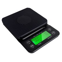 커피저울 타이머가 있는 주방 스마트 디지털 전자 식품 방수 정밀, 없음, 없음, 3.3KG-0.1g with Timer