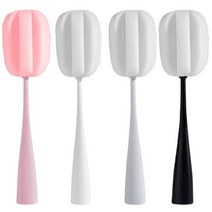 텀블러세척 긴손잡이 스펀지 브러쉬 간편한 소매때 오염제거, 그레이