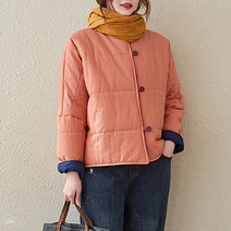 도오빠 여성 패딩 점퍼 자켓 숏패딩 오버핏 다운 빅사이즈 여성패딩_미포미