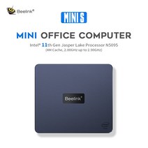 소형PC 미니PC 산업용미니PC Beelink-미니 S 윈도우즈 11 미니 PC 인텔 셀러론 N5095 8GB SSD 데스크탑 게, 02 AU, 02 8GB 256GB