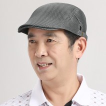 Ogfaour여름 중년 신사 아버지 남성 모자 헌팅캡 베레모 페도라 중절모 자외선 차단