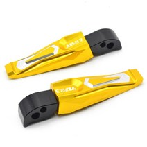 YAMAHA YZF-R3 YZFR3 YZFR25 YZFR6 YZF R3 R25 R6 모터용 좌우 리어 풋 페그 조수석 페달 스텝 발판, [02] 금, 1개