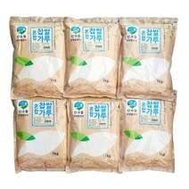 산과들 건식 찹쌀가루 혼합 (4종선택 옥수수전분 소맥분 포함), 6개, 찹쌀가루혼합(소맥분45% 함유)1kg