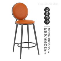 북유럽 라이트 바 체어 모던 심플 패션 등받이 골 스테인레스 스틸 하이 스툴, [13] 42x42x73cm   13
