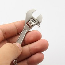 자동차 공구 자동 자전거 수리 손 도구 미니 렌치 키 체인 휴대용 금속 조정 가능한 범용 스패너 오토바이, 없음