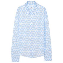 AMI 아미 23SS 하트 패턴 박시핏 오버셔츠 (USH125 CO0029 475)