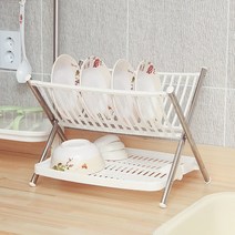 공간활용 스텐 미니 식기건조대 물빠짐
