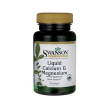 Swanson 스완슨 리퀴드 칼슘 & 마그네슘 30소프트젤, 1개, 기본