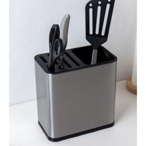 지문방지 스테인리스 멀티홀더 수저/조리도구 보관통 진공쌀통