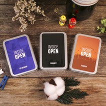 갓샵 [INSIDE OPEN] 아이스브레이킹 질문카드 40 게임 레크레이션 퀘스천카드 MT 교회 수련회 워크샵 프로그램, 파랑-아이스브레이킹