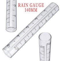 우량계 자기우량계 5 인치 용량 유리 레인 게이지 교체 튜브 야외 홈 가든 야드 클리어 140mm 레인 게이지 도구