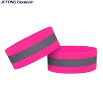 반사 밴드 신축성 완장 손목 밴드 발목 다리 스트랩 야간 조깅을위한 안전 반사경 테이프 스트랩 자전거 타, 07 2PCS