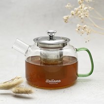 이탈리아노 직화용 내열유리주전자 티포트 티머그6종, 티주전자 800ml - 14200원