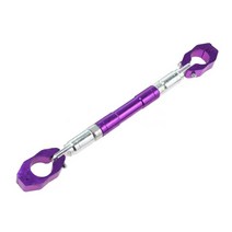 크로스바 바이크 오토바이 핸들 범용 스티어링 휠 보강 브래킷 조절식 레귤레이터 22mm, [06] Black