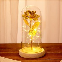 SAMARA 금 꽃 장미 무드등 결혼 기념일 선물 50대 엄마 생일 선물 여자친구 선물 부모님 생신 선물 부모님 선물 40대아빠생일선물, 블루