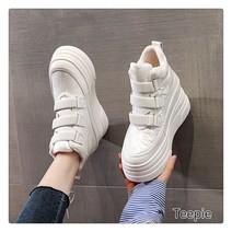 티피/Teepie 기모 속가보시 여성화 8cm 앵클부츠 벨크로 하이탑