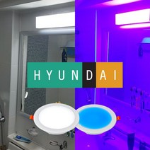 [현대 스마트LED 405] 욕실 화장실 4인치 6인치 다운라이트 가시광선 살균등 살균조명 형광등 LED 램프 (NON-자외선), (단품)다운라이트 4인치, 4000K 전구색, 유료설치(상담후진행/현장지불), 전구색
