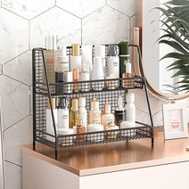 화장품정리대 화장품 정리함 보관함 수납함 진열대 2 3단, 2단, 화이트