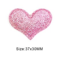 가죽스티커 인조가죽 수선패치 보수 스티커 테이프50Pcs 여러 가지 빛깔의 패치 반짝이 가죽 패드 크라운/, 28 Pink Heart