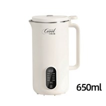 두유기 두유제조기 휴대용 다기능 두유 메이커 60ml 벽 분리형 전기 믹서기 220V, 650ml white_UK | 220-240V, 650ml white+UK+220-240V