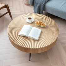 우드 원형 테이블 좌탁 거실 테이블 분위기있는 협탁, D TYPE