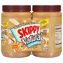 스키피 내추럴 크리미 피넛 땅콩 버터 스프레드 Peanut Butter 1.13kg 2팩
