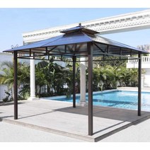 2.6m 파고라 세트 마당 야외 쉼터 파라고 놀이터, 2.6x2.6m - 4기둥 파빌리온