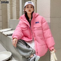 코튼 패딩 자켓 2022 겨울 Ins 학생 느슨한 두꺼운 코트 코튼 패딩 자켓 Klein 블루 코튼 패딩 자켓 유행