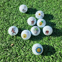 나만의 골프공 볼 마커 캐릭터 스티커 4type [골프볼 마크 라이너 그림 디자인 마킹 예쁜 스탬프], 2. Just Fun