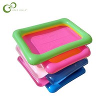 에어 미끄럼틀 1pcs Pvc 풍선 모래 테이블 낚시 장난감 미니 풀 에어 쿠션 트레이 파티 어린이 날 선물 장, 03 girl large