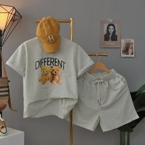 제이프랑 프렌드곰반팔+반바지SET