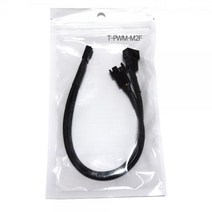 티테크 쿨러 PWM 4핀 2분배 Y형 케이블 26cm/T-PWM-M2F/매쉬 타입/슬리빙/마스터 4P4C PWM 기능가능/슬레이브 4P3C 3핀으로만 연결되어 PWM 기능 사용불가