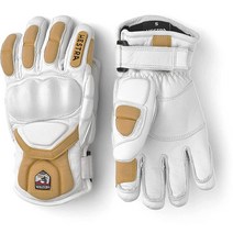 Hestra Impact Racing Jr. 아동용 가죽 장갑 I 스키 레이싱용 단열 벙어리 장갑 - 화이트 - 5, White