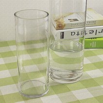 병 라운드 10cm 플라스틱 꽃병 구경 초대형 두꺼운 호텔 아크릴 투명-73245, 17. 스트레이트 입 20CM 높이