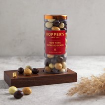 [KOPPERS] 뉴욕에서 온 예쁜 초콜릿. 커피콩을 통째로 넣은 커피빈 초콜릿 - 코퍼스 뉴욕 에스프레소빈 초콜릿 156g + 선물 케이스 (냉장배송), 1개