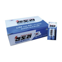 쎈도리 알칼라인 AA건전지 LR6, 2개입, 40개