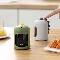 데코리타 원터치 다이노솔 캐릭터 이쑤시개 요지 통, 그레이