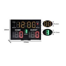 전자점수판 스코어보드 득점판 전자 점수 판 금속 휴대용 축구 스포츠 경연 대회 탁구 테니스 가시 거리 내구성, 단일옵션