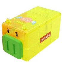 돼지 저금통 총모음, 투명칸칸돼지3구 대-그린