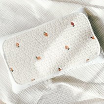 돗투돗x마롤로뜨 유아 순면 아기 베개 땀 패드 아기 베개 커버, 유아땀베개_캐롯로뜨