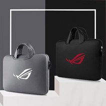 노트북가방 17.3인치 에이수스 ROG게이밍 ASUS 토트백, C03-블랙색 털추가(화이트 그림)+전원선파우치