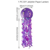 인어 파티 장식 일회용 식기 생일 장식 어린이 베이비 샤워 소녀 용품, 1pc paper lantern