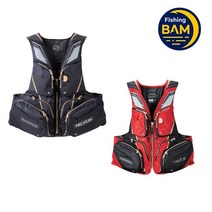 시마노 VF-121T FULL BLACK M 구명조끼 윤성정품