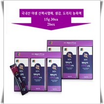 천수인 자연산 야생 개복숭아 생강스틱 15g 30포 목이 간지럽고 칼칼할때 목에 좋은 목건강영양제 + 쇼핑백증정, 2박스, 15gx30포