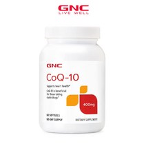 GNC 코큐텐 400mg 코엔자임Q10 소프트젤 60정, 1개, 기본