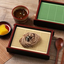 모밀판 메밀 모밀 소바 그릇 접시, 02-서경 모밀판 세트 녹색