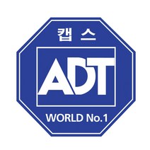 캡스 adtcaps 로고 스티커 cctv 스티커, 소, 레드