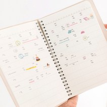 만년형 고급 데일리 플래너 스케줄러 (회사 업무용 추천/일정관리 업무기록에 좋은 라인/자유로운 기록 블랭크/월간 6개월 일간 4개월), 3. 오가닉 코튼