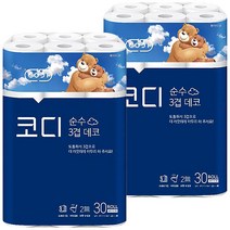 코디순수 3겹 데코 30m 30롤, 2팩